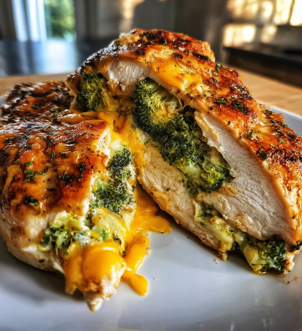 broccoli cheese stuffed chicken breast