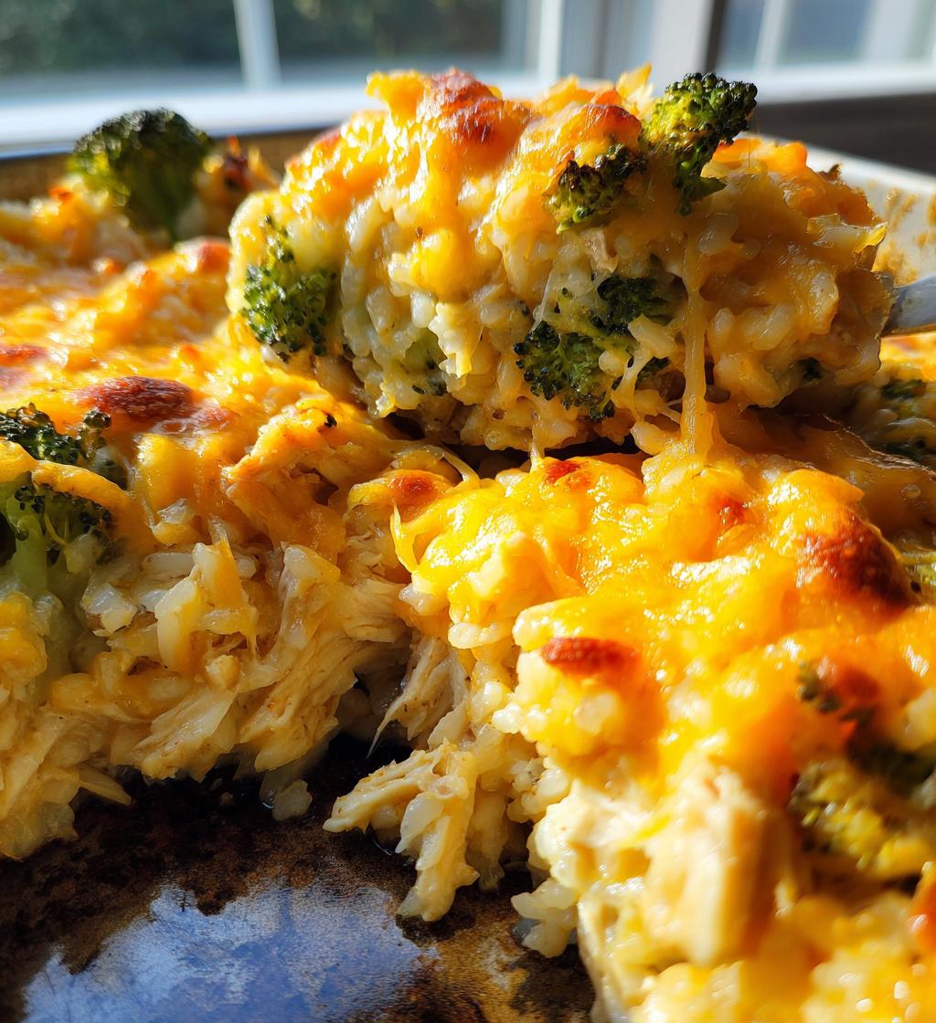 broccoli rice cheese and chicken casserole