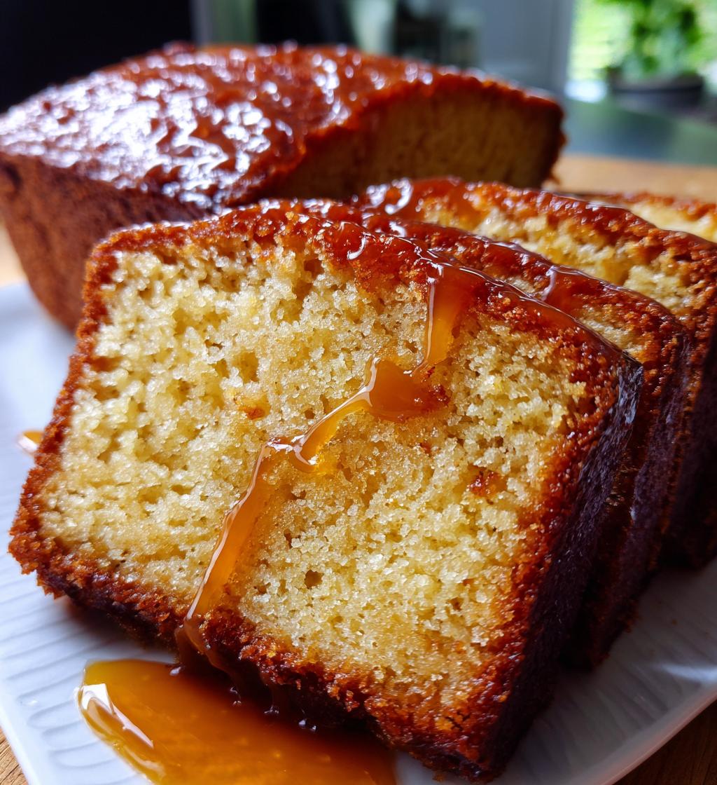 brown sugar caramel pound cake 2