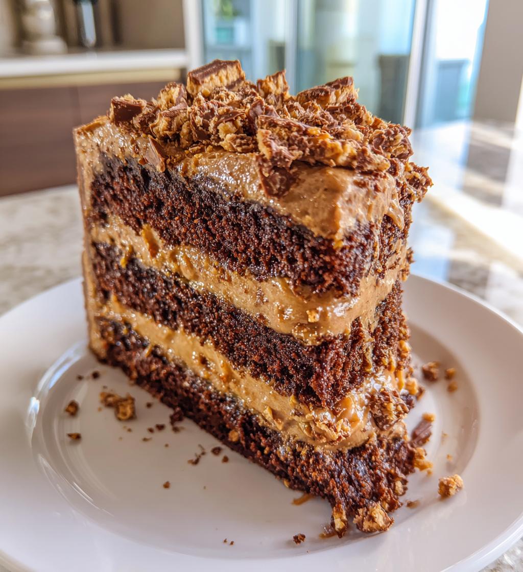 butterfinger cake - detail 1