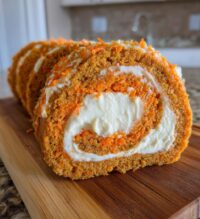 carrot cake roll with cream cheese frosting filling 2