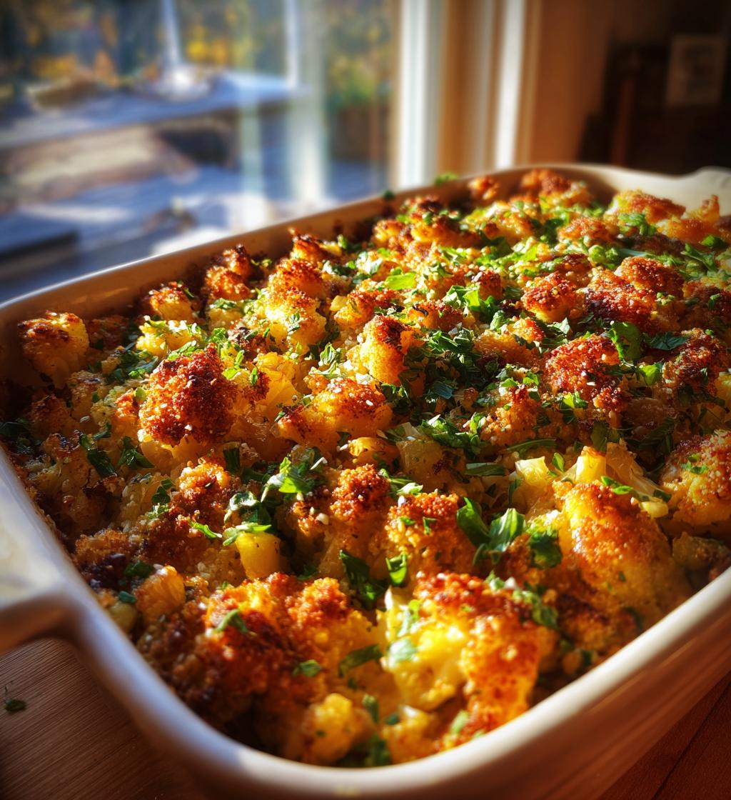 cauliflower stuffing thanksgiving