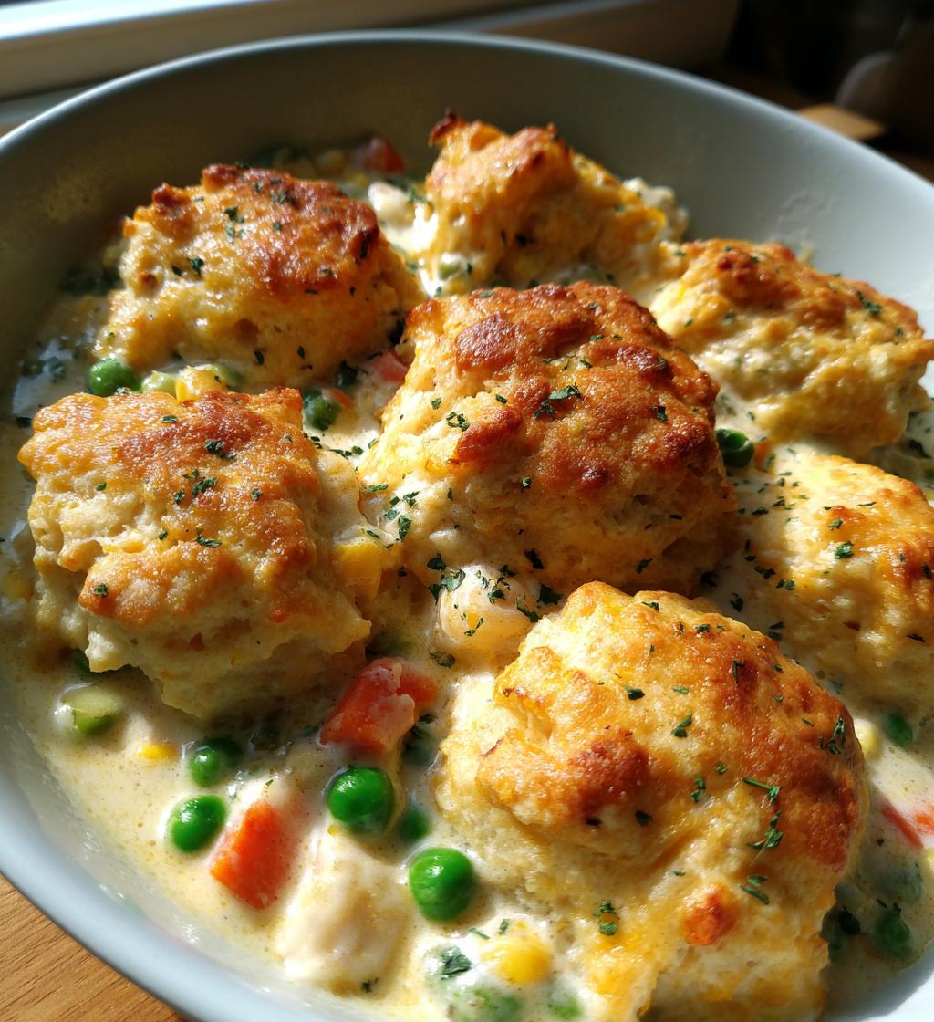 cheddar bay biscuit seafood pot pie