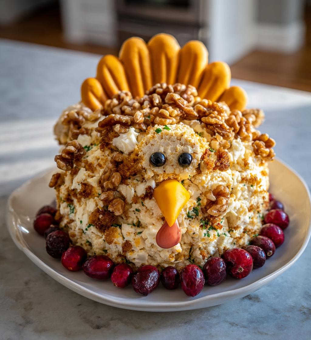 cheese ball turkey thanksgiving