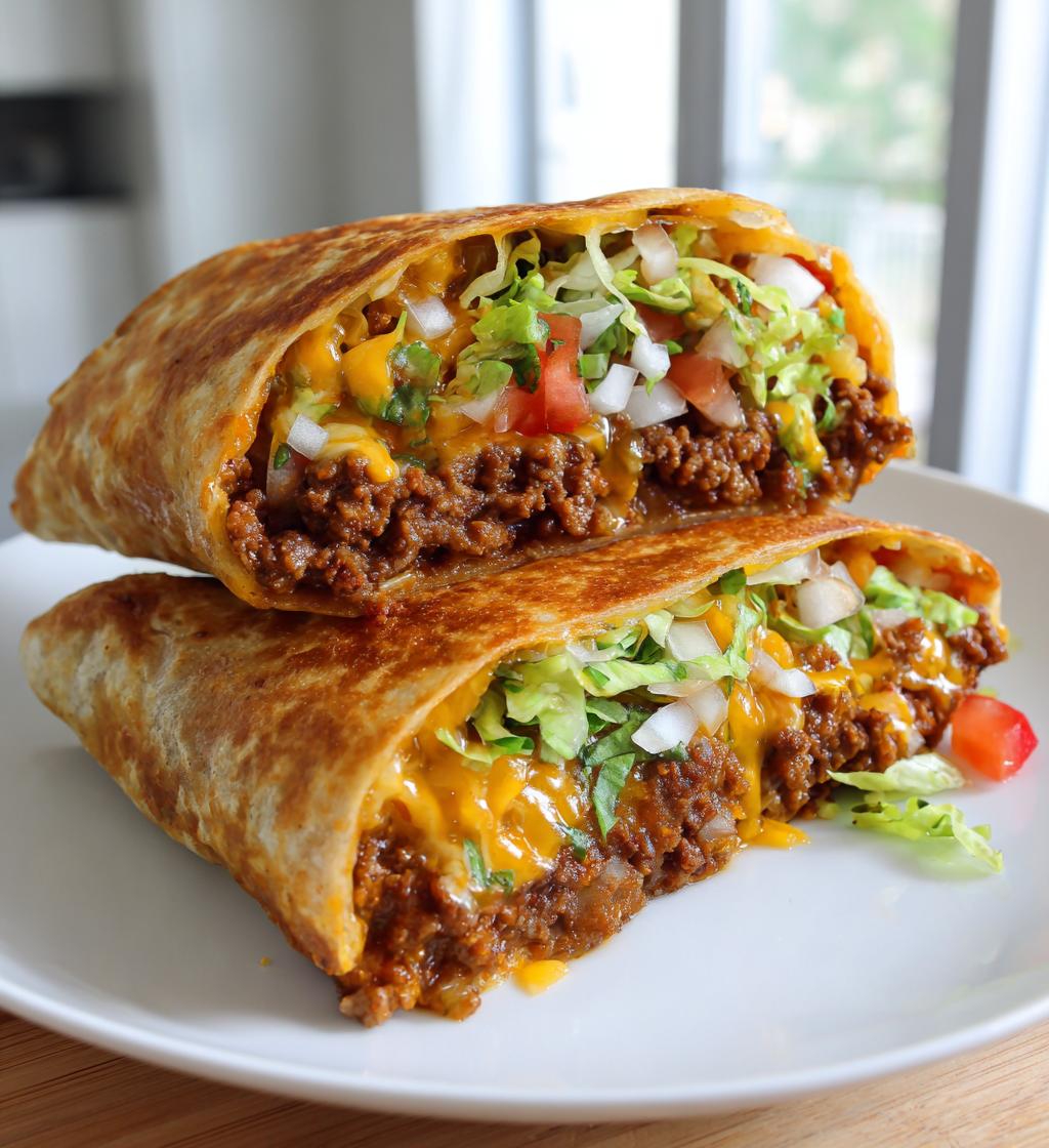cheeseburger crunch wrap