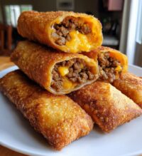 cheeseburger egg rolls a fun twist on a classic