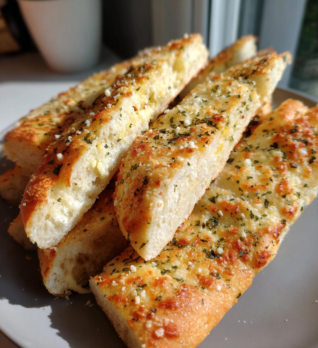 cheesy garlic breadsticks