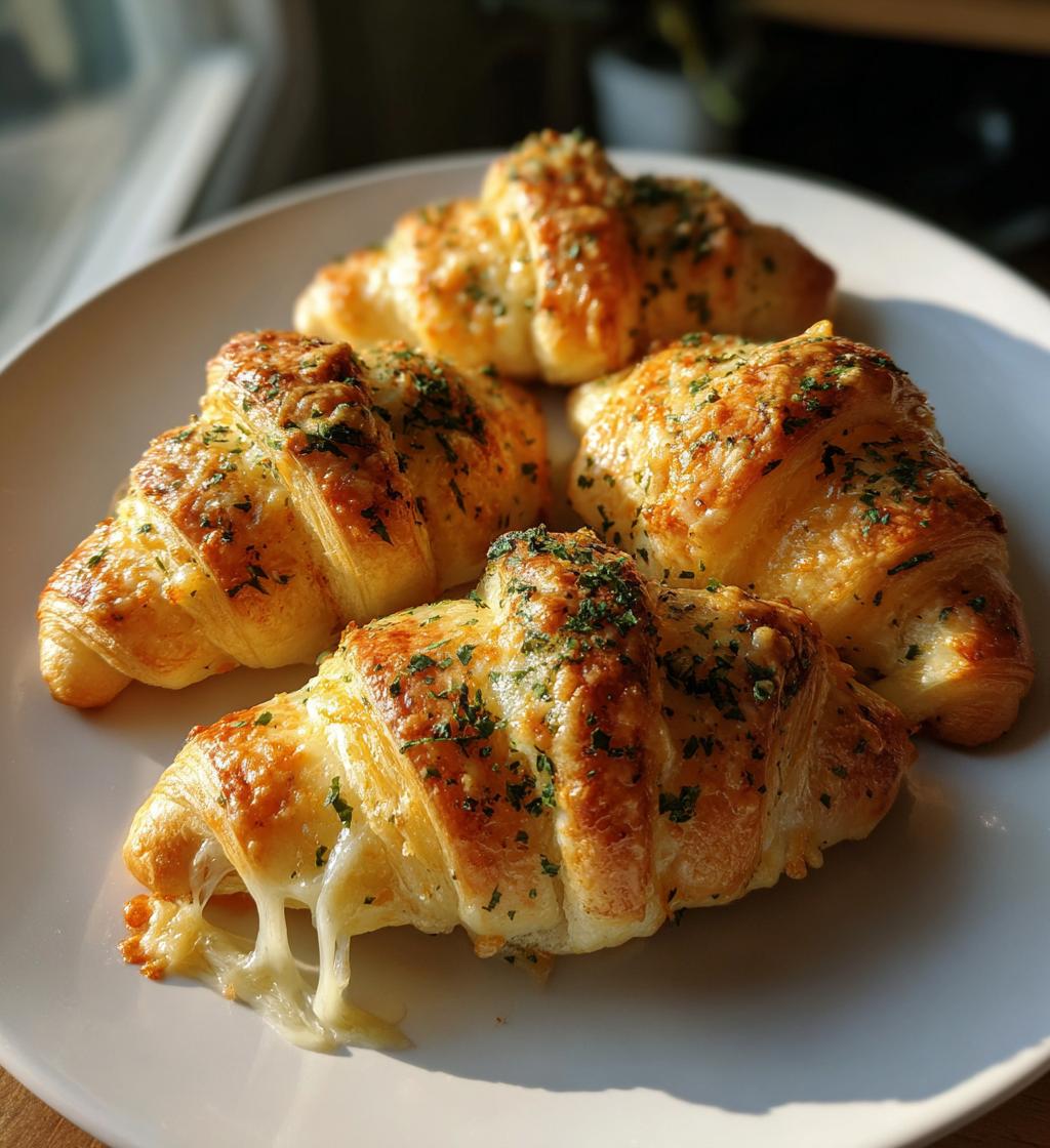 cheesy garlic crescent rolls