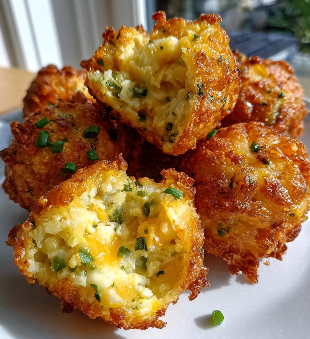 cheesy mashed potato puffs