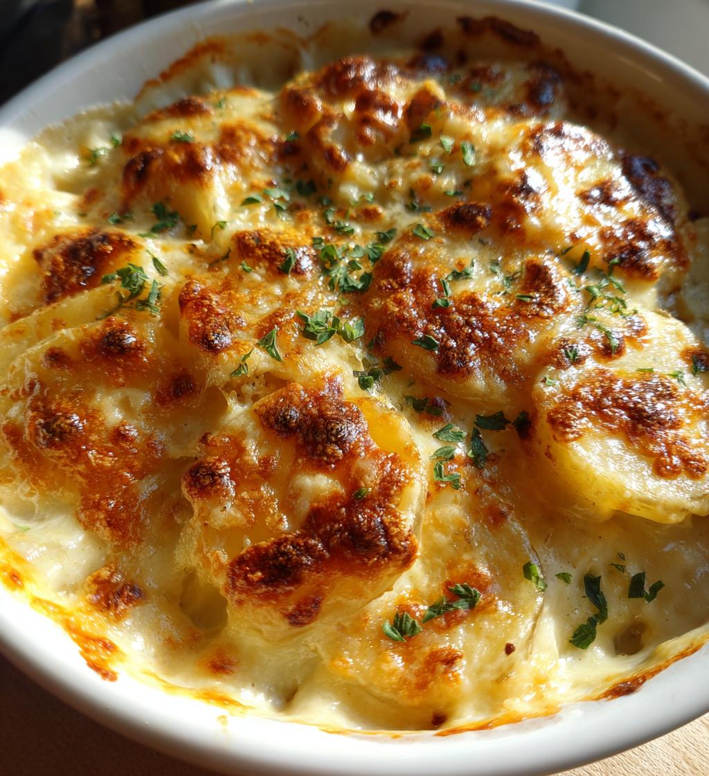 cheesy scalloped potatoes - detail 1
