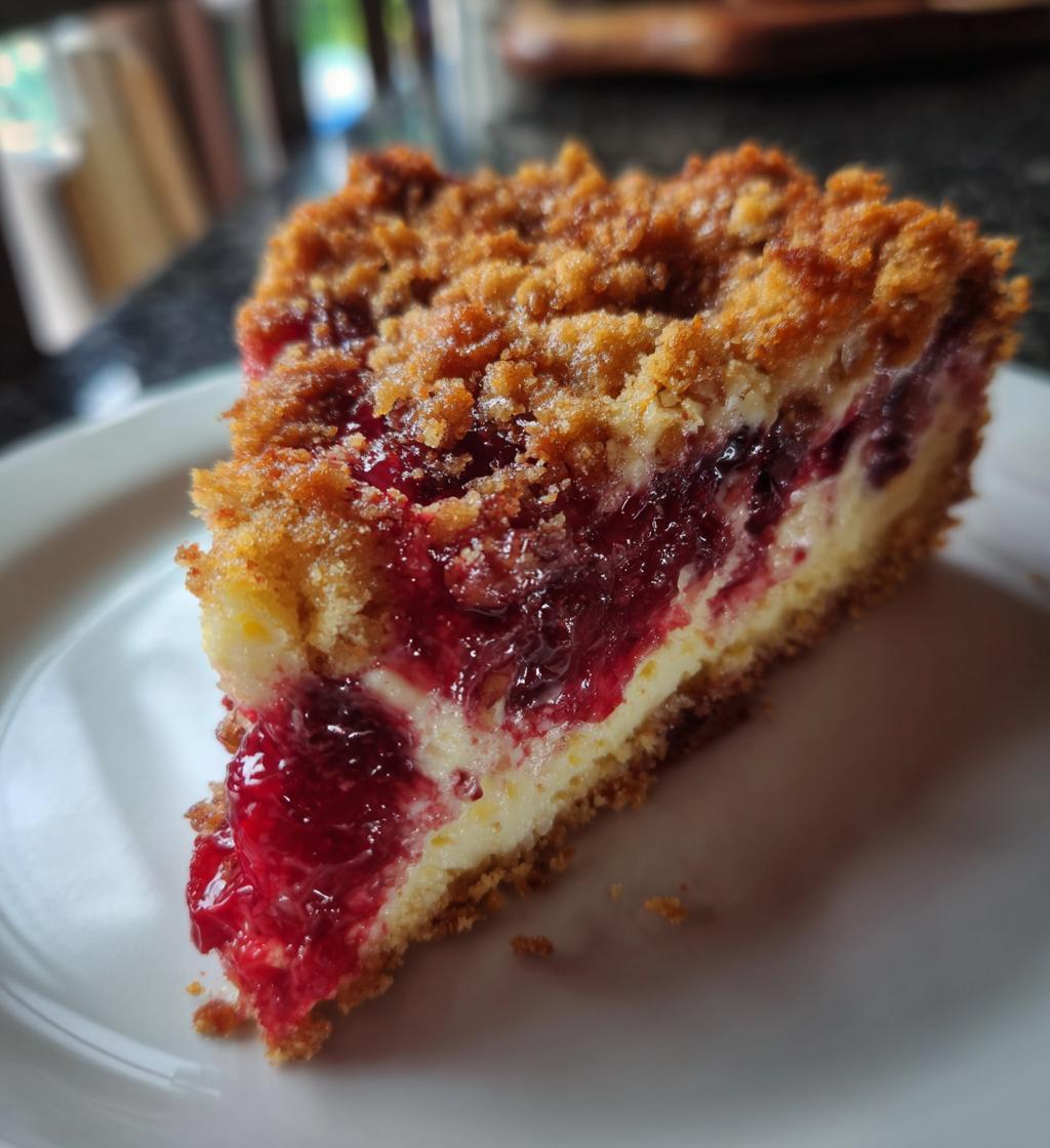 cherry cheese coffee cake - detail 1