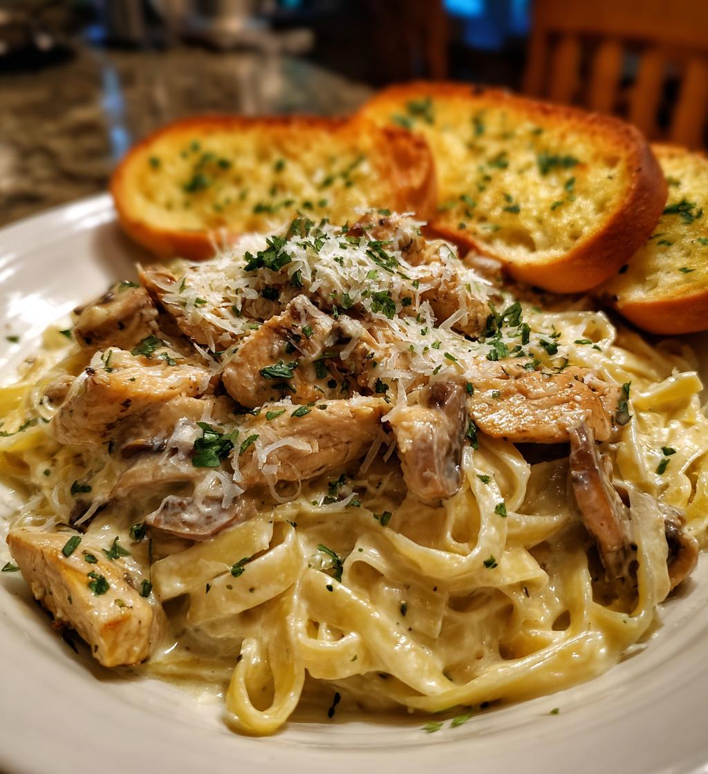 chicken alfredo garlic bread - detail 1
