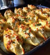 chicken alfredo stuffed shells