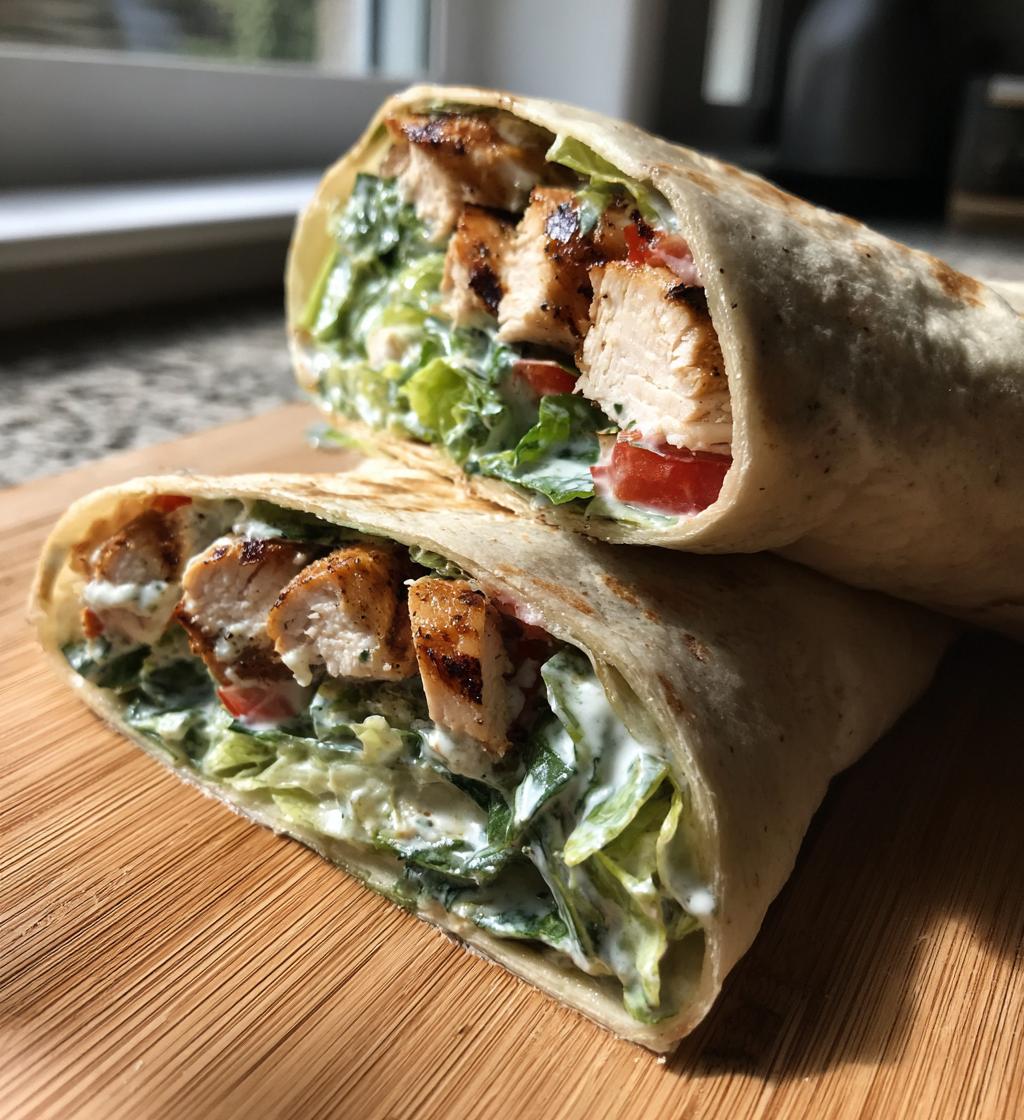 chicken caesar wrap