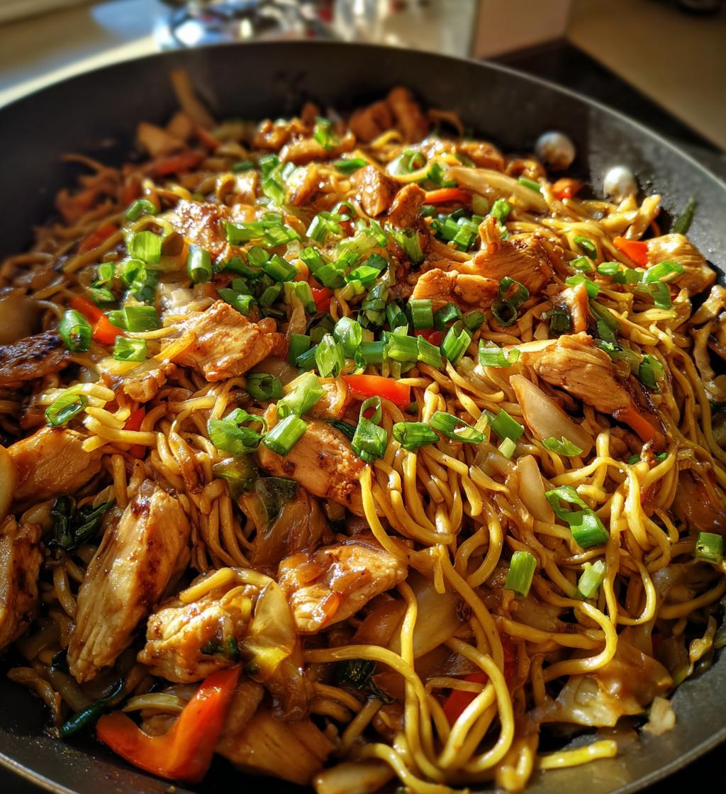 chicken chow mein with the ultimate chow mein sauce