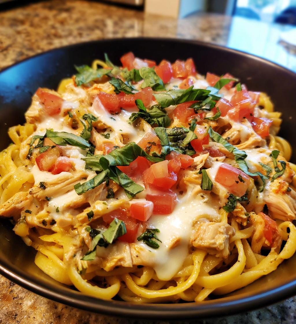 chicken mozzarella pasta