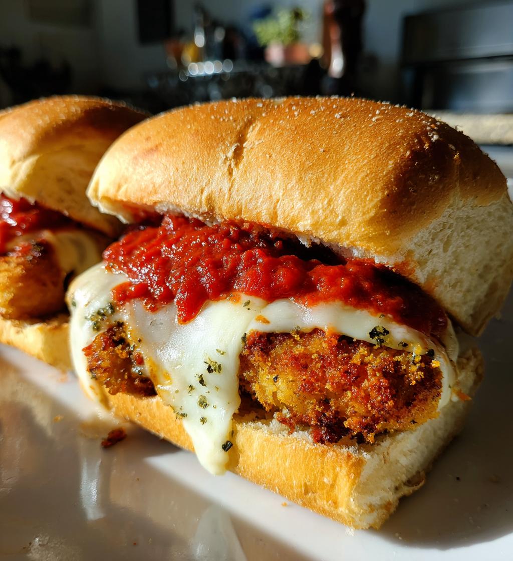 chicken parmesan sandwiches