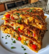 chicken sheet pan quesadilla