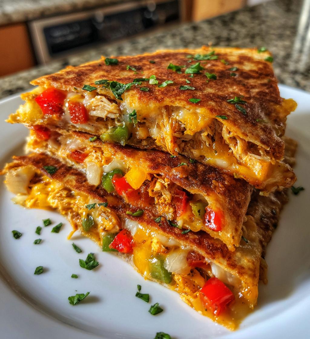 chicken sheet pan quesadilla