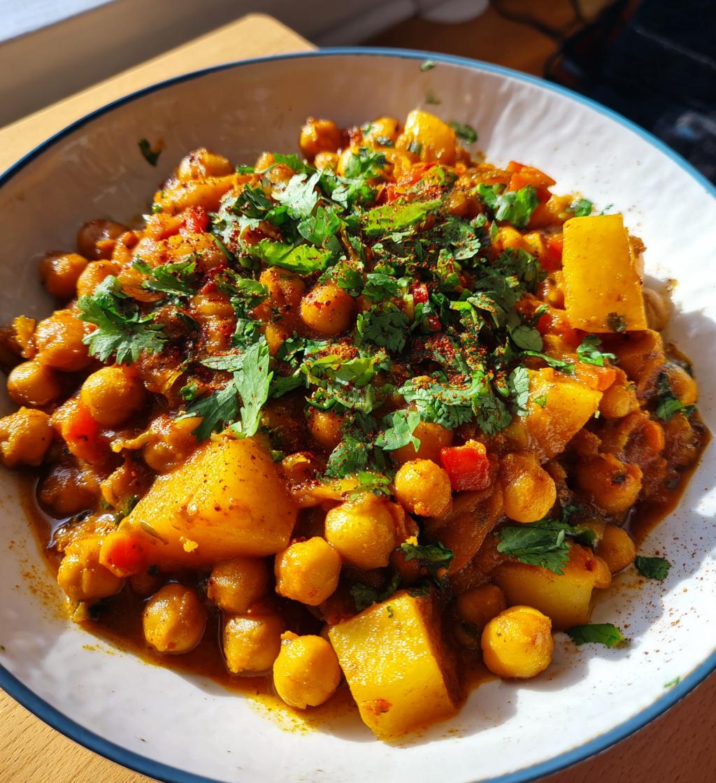 chickpea and potato curry recipe