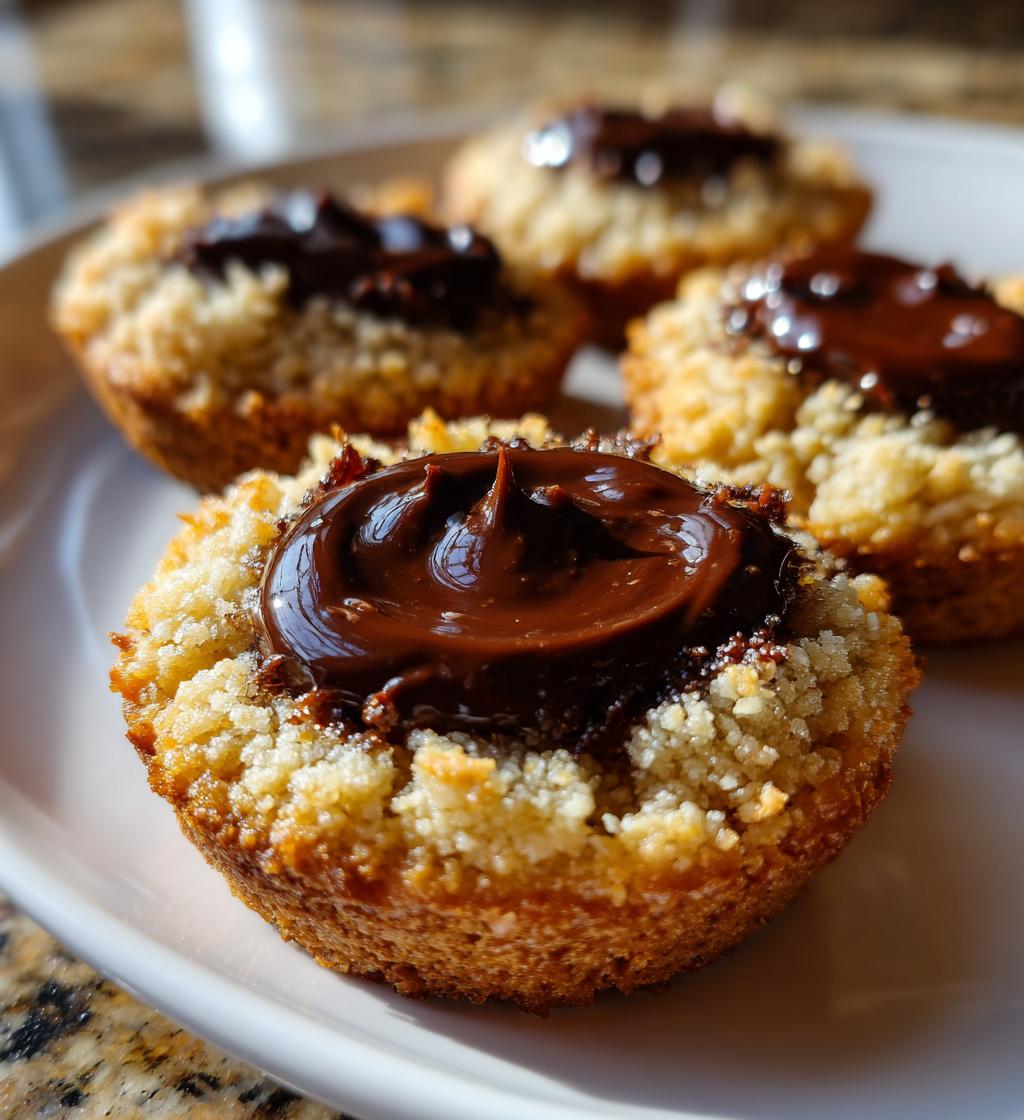 chocolate hazelnut thumbprint cookies - detail 1