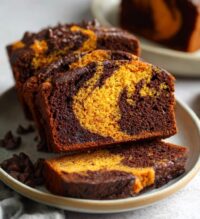 chocolate marble pumpkin bread