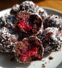 chocolate raspberry truffles