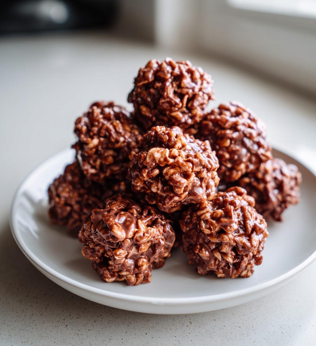 chocolate rice krispie balls