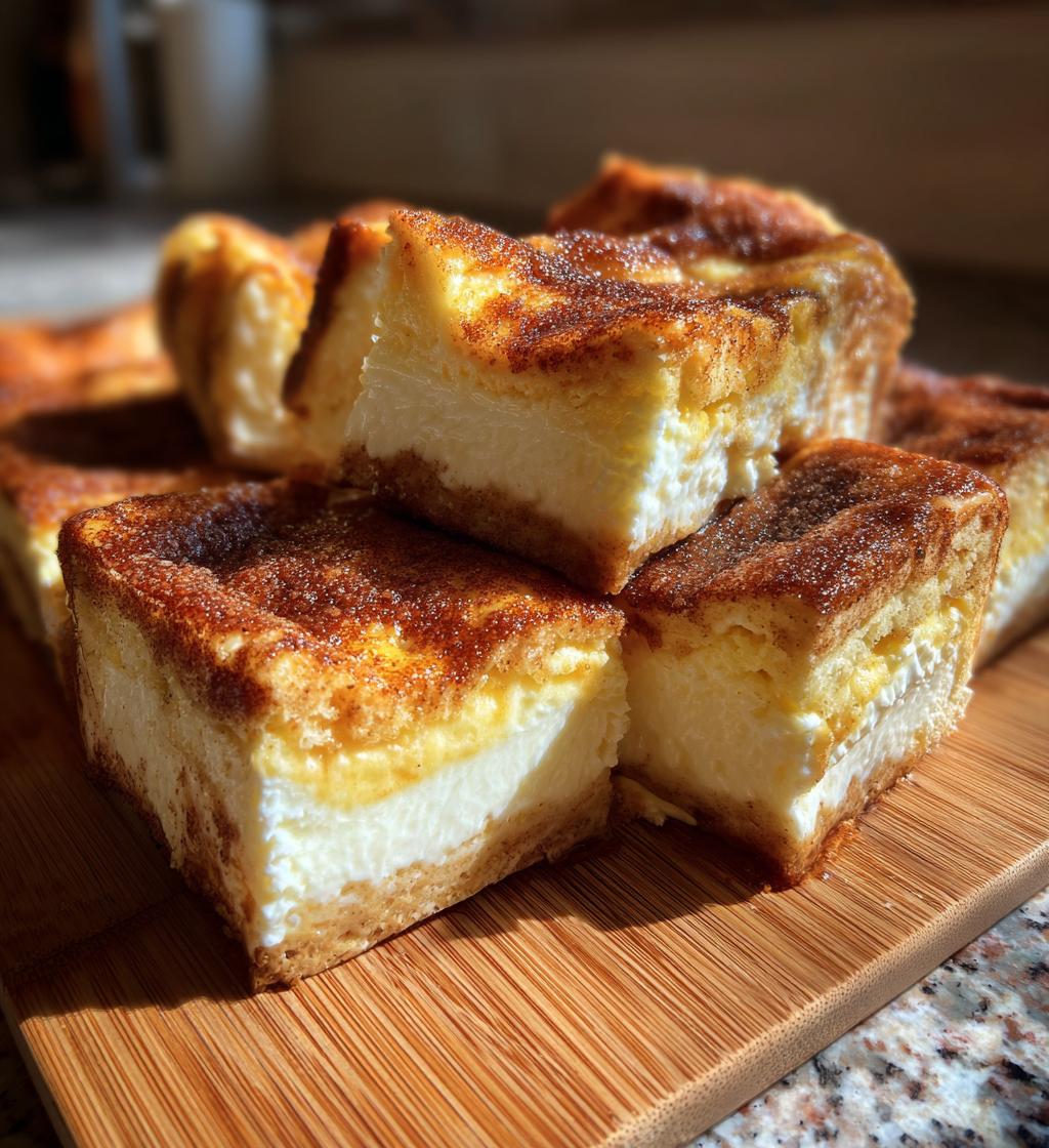 churro cheesecake bars