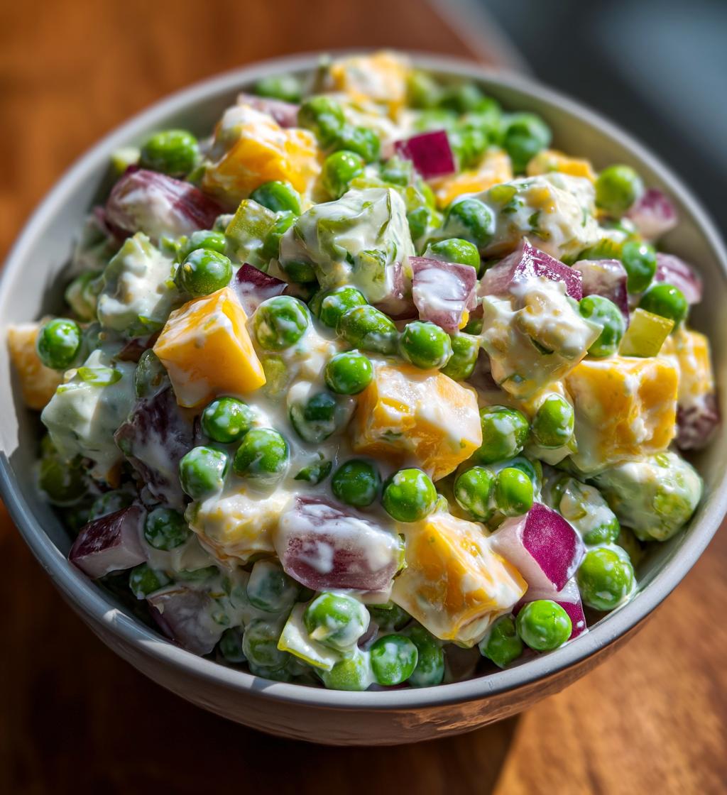 classic pea salad recipe