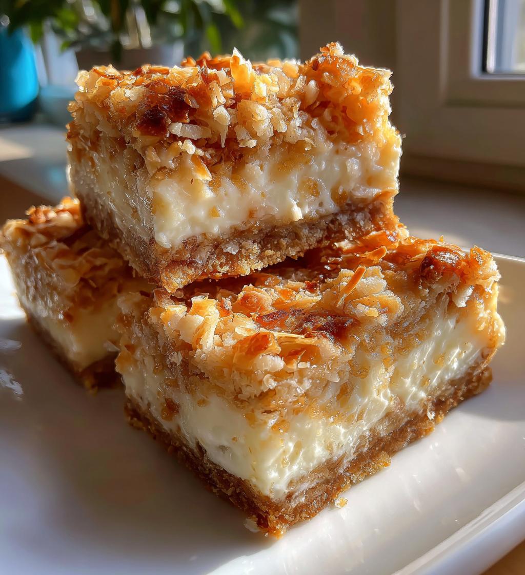 coconut cream bars