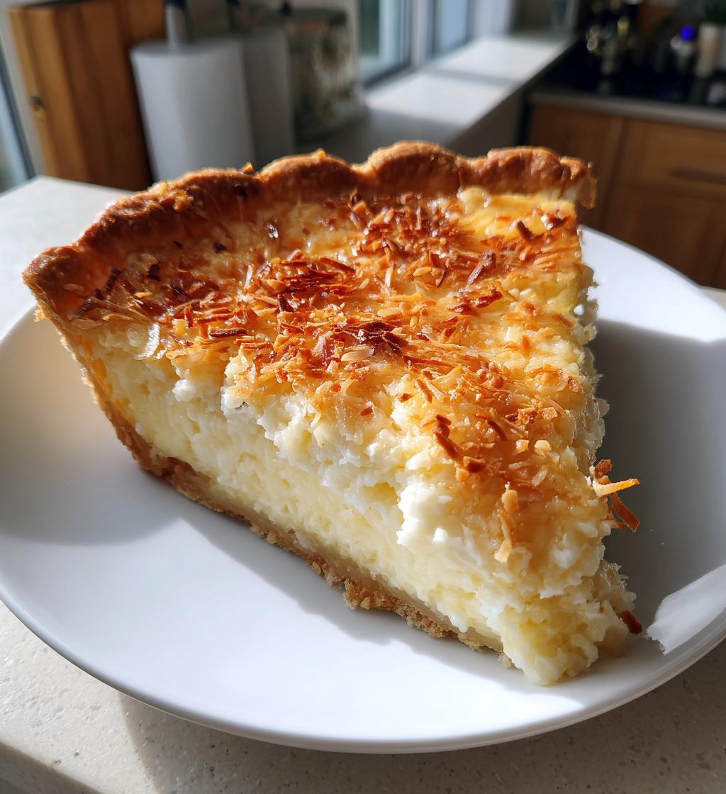 coconut custard pie
