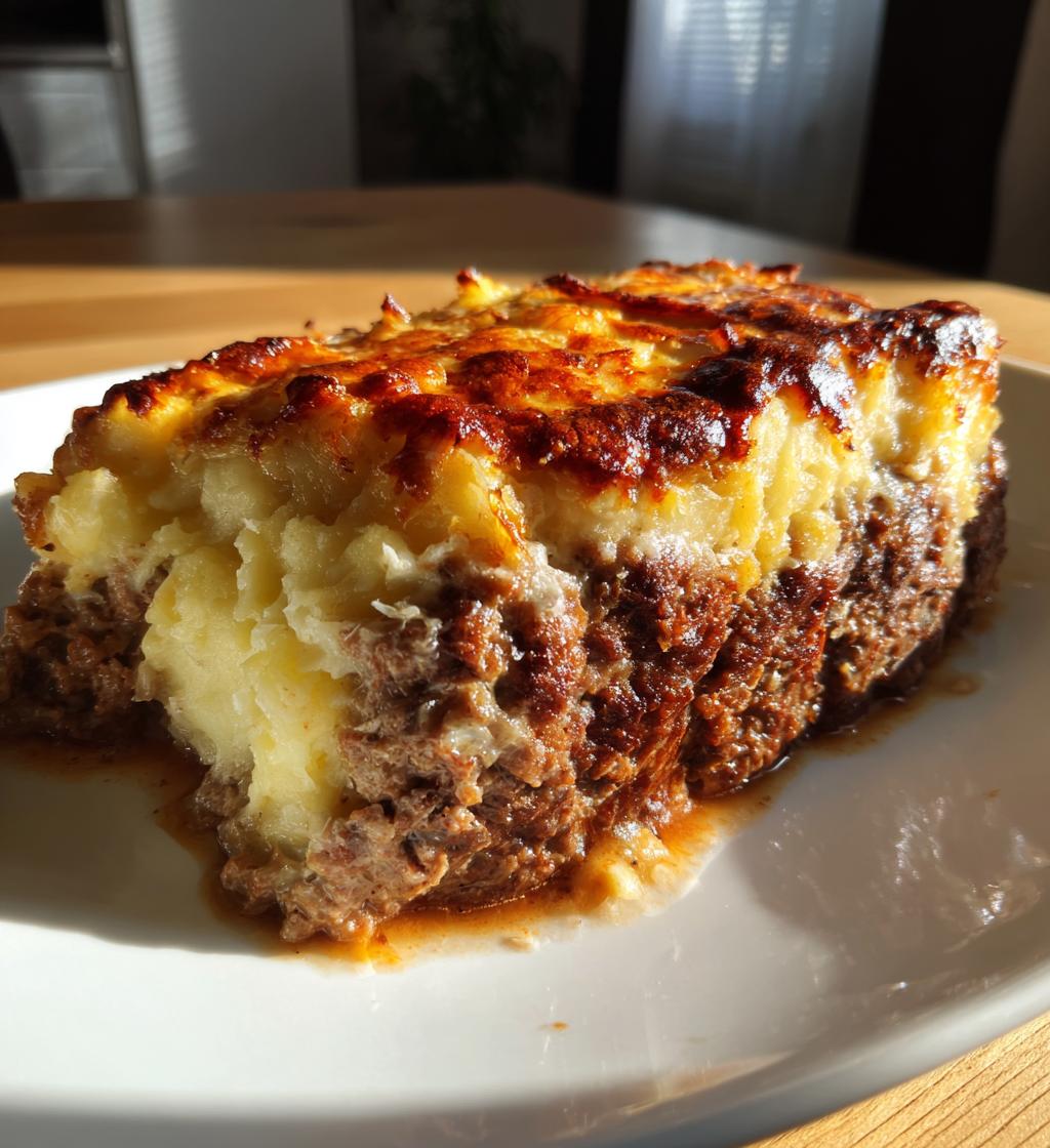 cowboy meatloaf and potato casserole