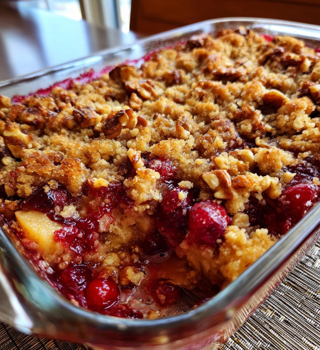 cranberry apple dump cake