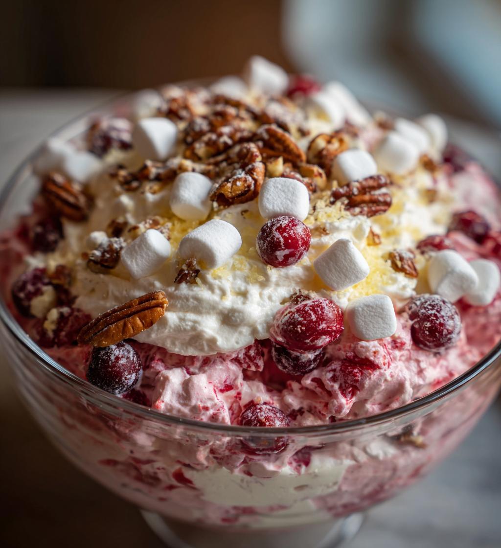 cranberry fluff salad thanksgiving