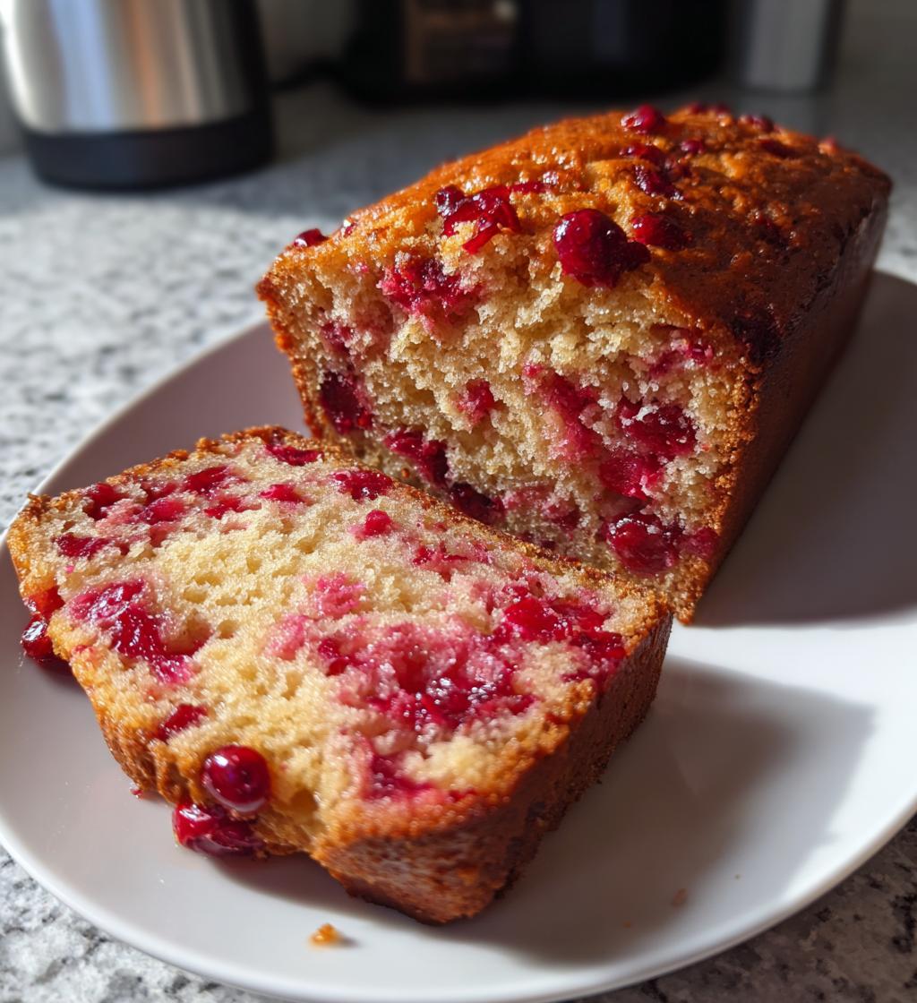 cranberry orange bread - detail 1