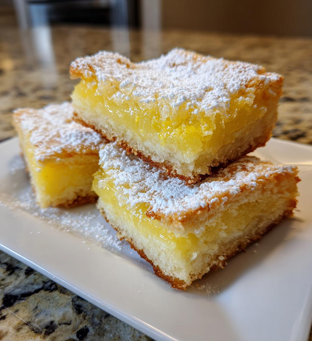 creamy lemon squares - detail 1