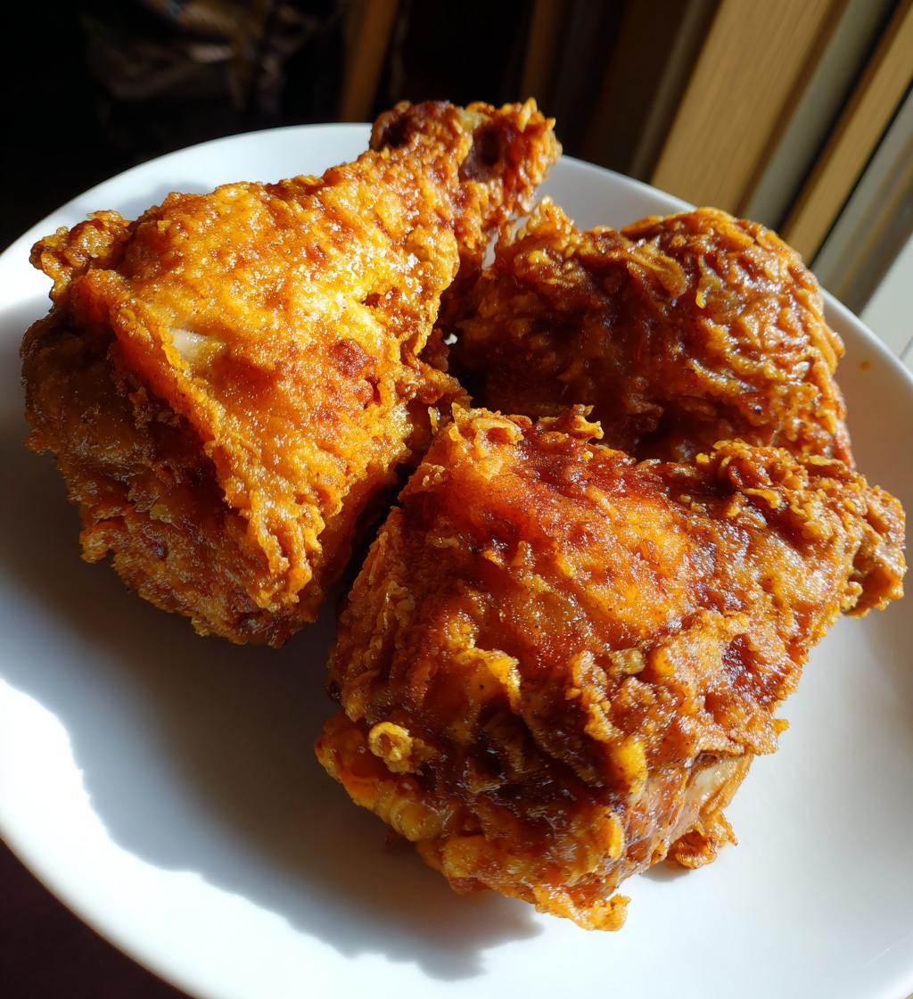 crispy juicy fried chicken