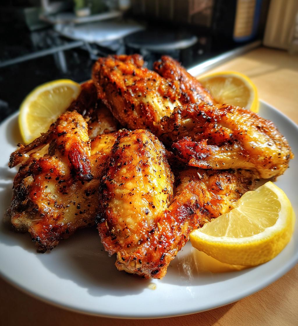 crispy lemon pepper wings