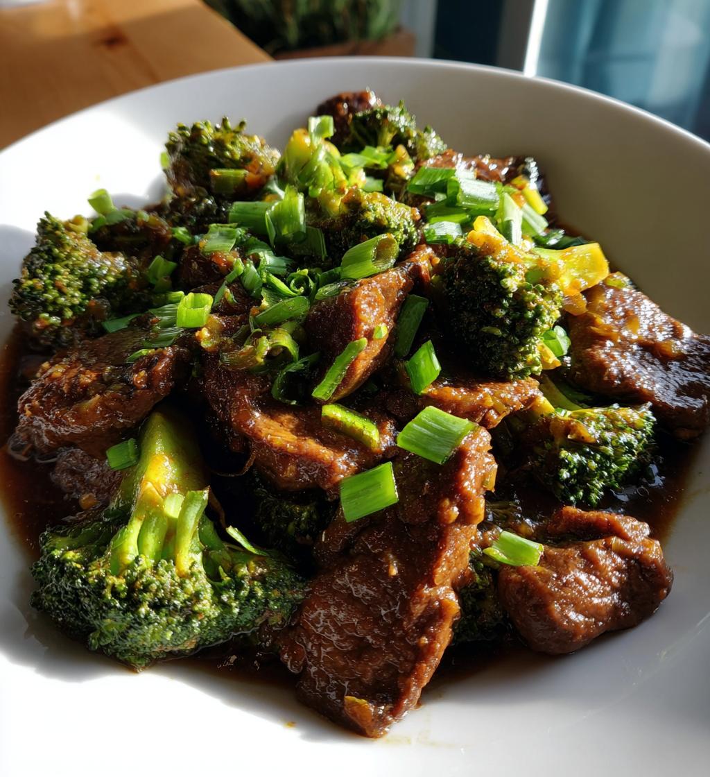 crockpot beef and broccoli - detail 1