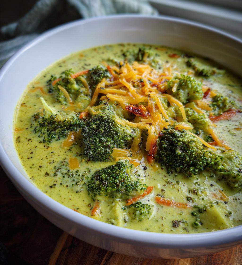 crockpot broccoli cheddar soup