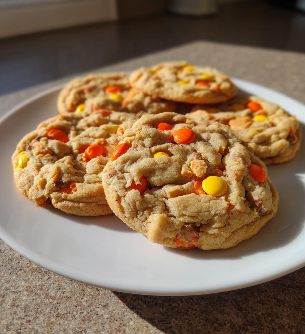 crumbl peanut butter reeses cookies - detail 1