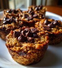 decadent dark chocolate oatmeal cups