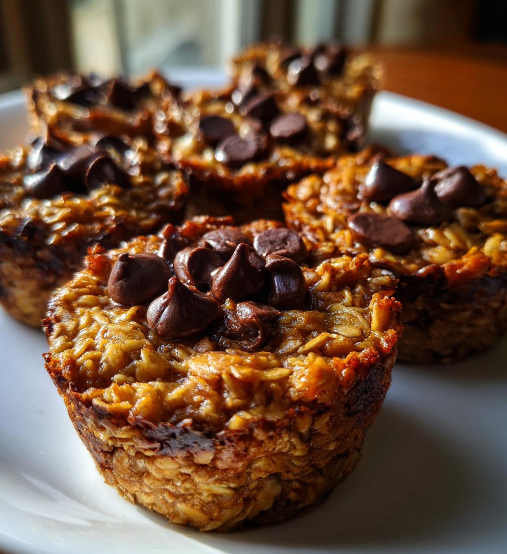 decadent dark chocolate oatmeal cups