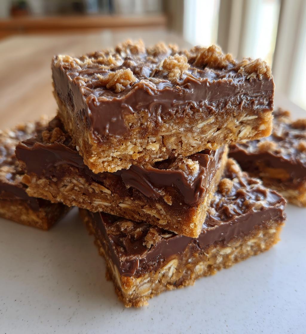 decadent oatmeal fudge bars