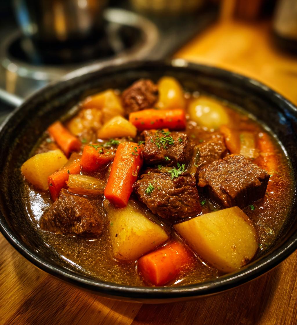 delicious beef stew - detail 1