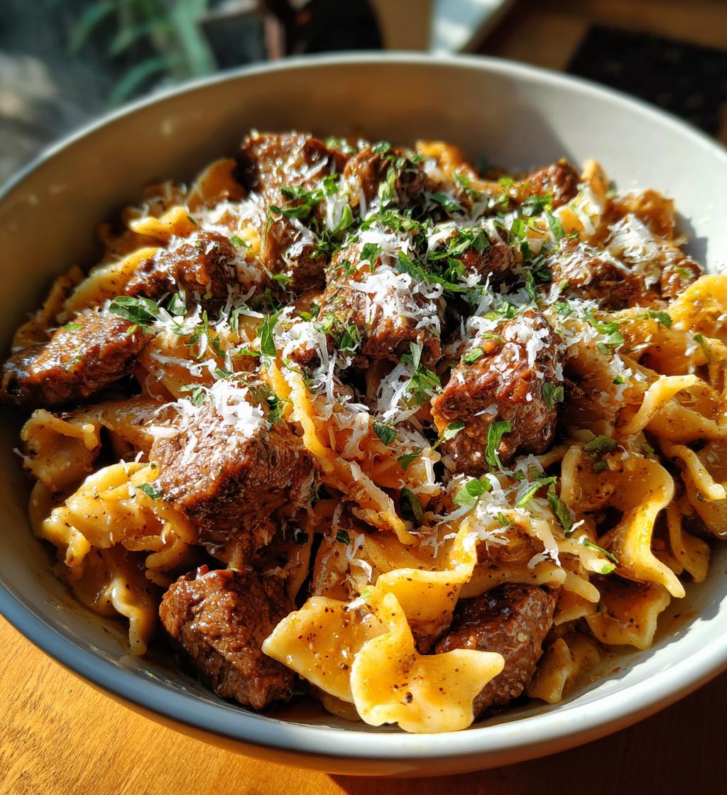 delicious garlic beef pasta a must try slow cooker recipe