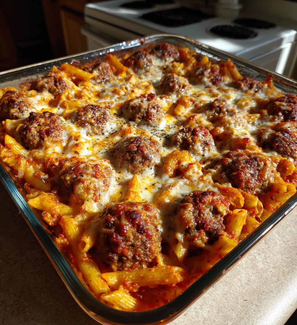 dump and bake meatball casserole