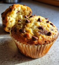 easy banana chocolate chip muffins recipe