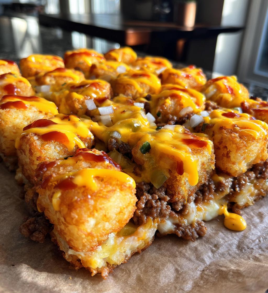 easy big mac tater tot casserole